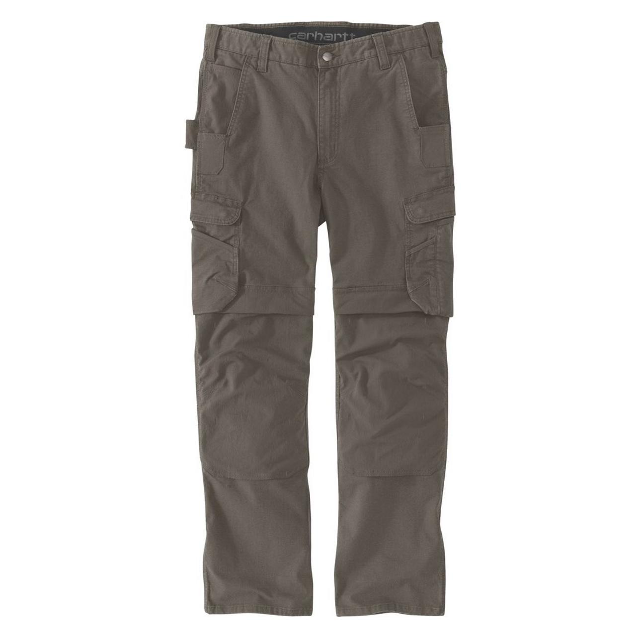 Carhartt, Mannen, Buitenbroek, Staal Robuuste Cargo (W34/L32), Bruin