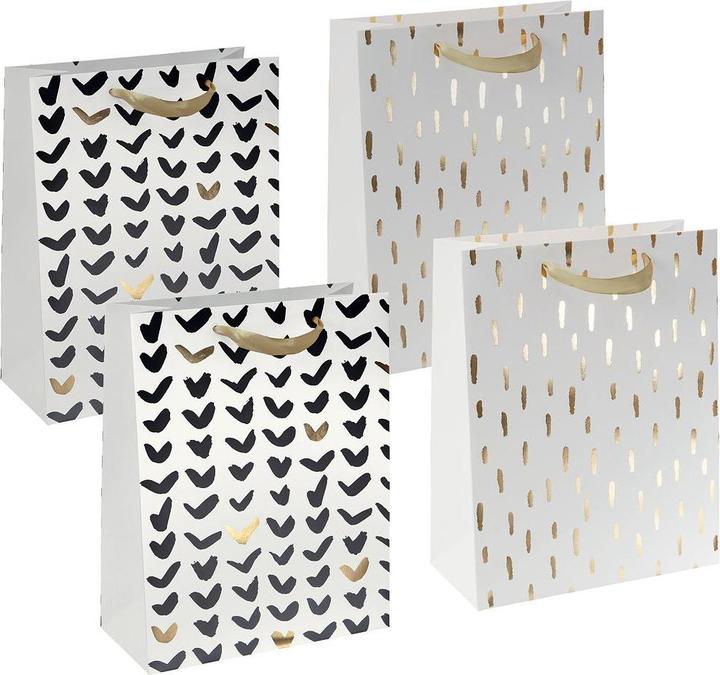 Sigel Set di borse regalo grande Brush Art Black Gold Digitec