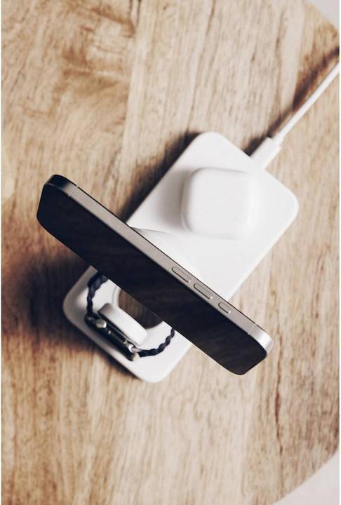 Immagine prodotto TwelveSouth HiRise 3 Deluxe - Qi2 stehendes kabelloses Ladegerät für drei MagSafe-Geräte (15 W)