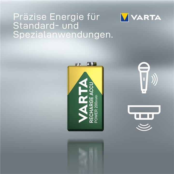 Produktbild Varta Recharge Accu Power (1 Stk., 9V Block, 200 mAh)