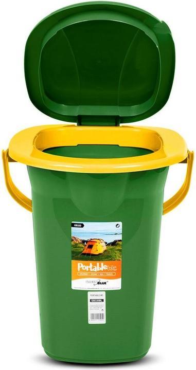 Produktbild Greenblue Dark green orange portable toilet (GB320GO)