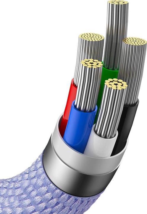 Produktbild Baseus Crystal Shine Series Fast Charging Data Cable Type-C to iP 20W 2m Purple (2 m, USB 2.0, 20 W)