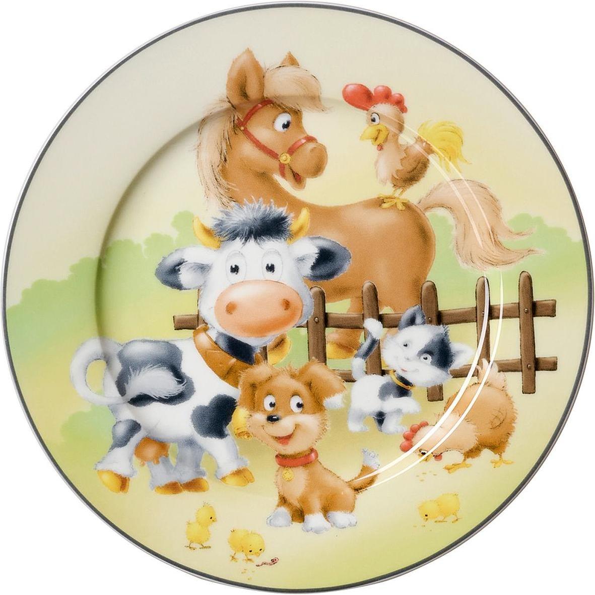6x Ritzenhoff & Breker R+B Teller Hoftiere 19cm, Teller, Mehrfarbig