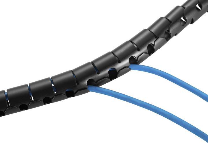 Actual product image equip Spiral cable conduit 250cm for under-sink installation bw (Cable spiral hose, 250 cm)
