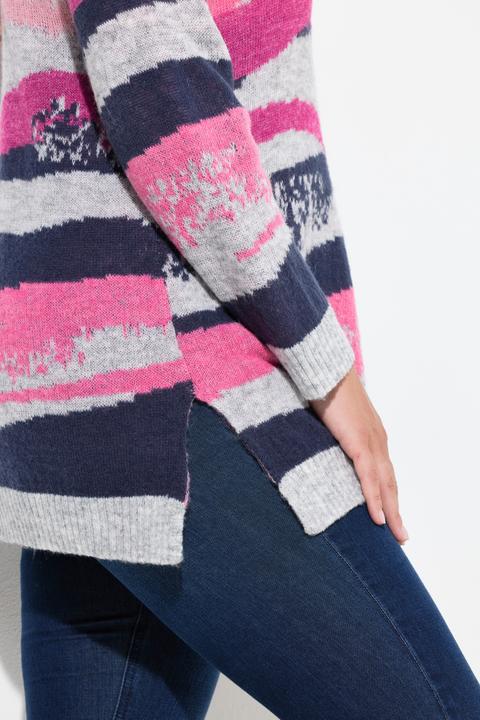 Immagine prodotto Ulla Popken Pullover, Strickmuster, Rundhals, Langarm (50, 52)