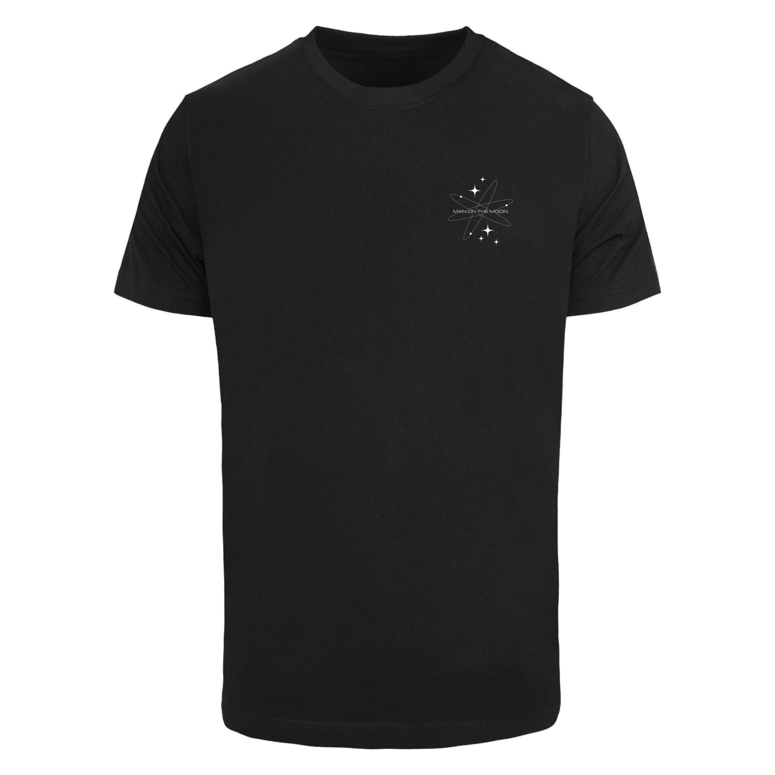 Mister Tee, Herren, Shirts, Man On The Moon Tee - 165231, Schwarz, (5XL, L)