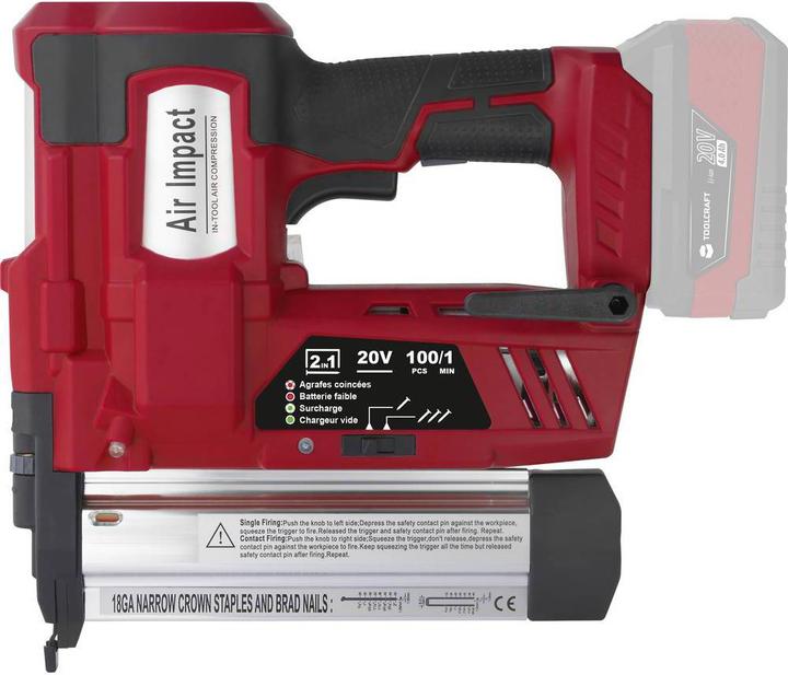 Actual product image Toolcraft Cordless nail gun