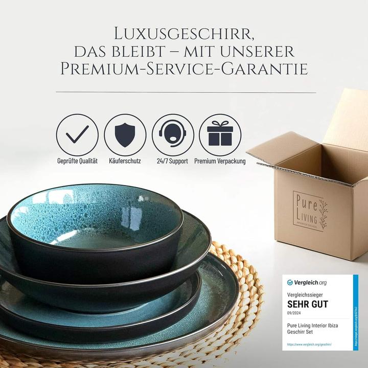 Image du produit Pure Living Service de table Ibiza en grès