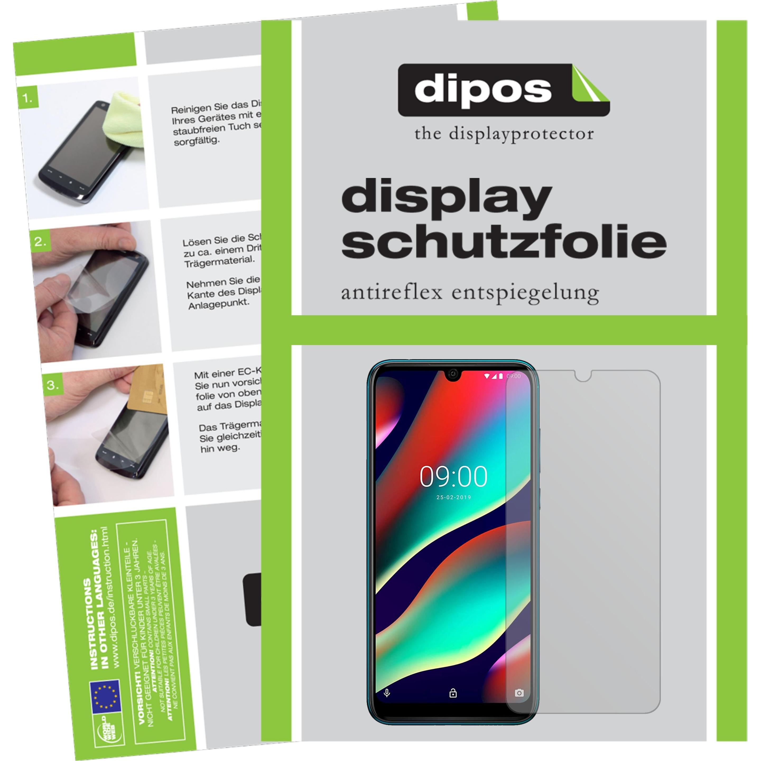 Dipos Displayschutzfolie Antireflex (6 Stück, Wiko View 3), Smartphone Schutzfolie, Transparent