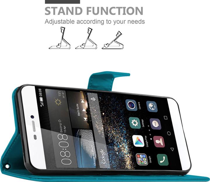 Produktbild Cadorabo Flower Book Cover (Huawei P8)