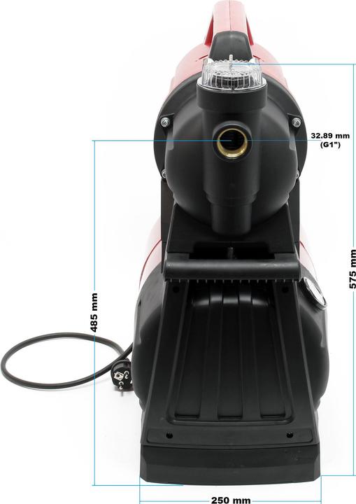 Produktbild Wiltec Hauswasserwerk 4500l/h 1300W 19l Membrankessel Druckschalter Gartenpumpe (Hauswasserpumpe)