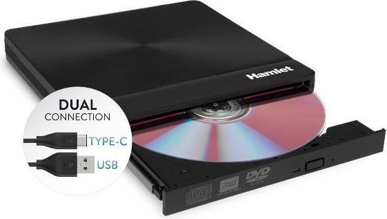 Hamlet XDVDSLIM3AC Lecteur de disques optiques DVD±RW Noir (Lecteur DVD)