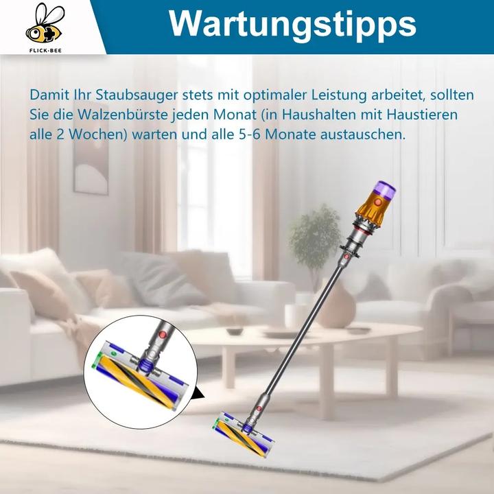 Immagine prodotto Flickbee Spazzola morbida per Dyson V12 e V15 - sostituisce 971634-01