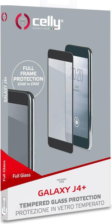 Produktbild Celly Vollglas Transparente Displayschutzfolie Samsung Handy/Smartphone 1 Stück (1 Stück, Samsung Galaxy J4+)