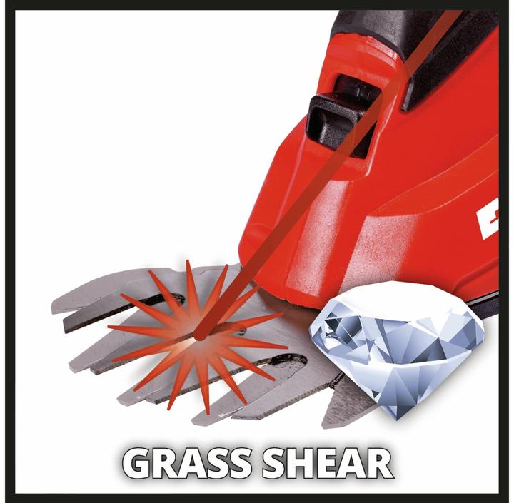 Actual product image Einhell cordless grass and shrub shears (Rechargeable battery operated)