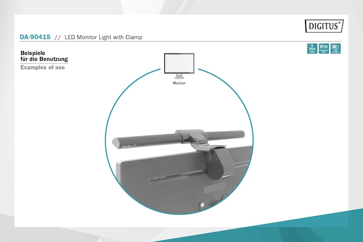 Immagine prodotto Digitus Luce del monitor a LED