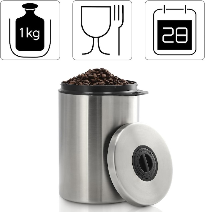Image du produit Xavax Boîte à café/thé en acier inoxydable pour 1 kg de café en grains (1 l)