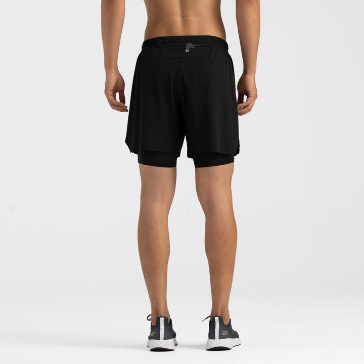 Produktbild Kiprun Laufshorts Herren Tights 2-in-1 - schwarz (L)