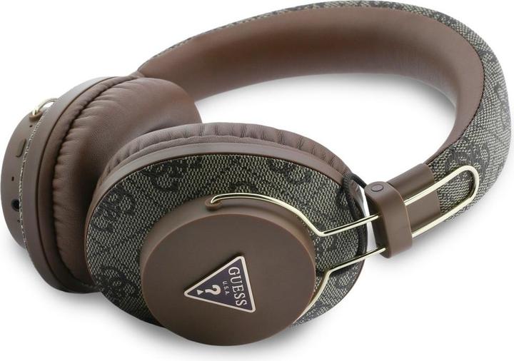Image du produit Guess Słuchawki nauszne Triangle Logo Bluetooth ENC brązowy (45 h, Sans fil)