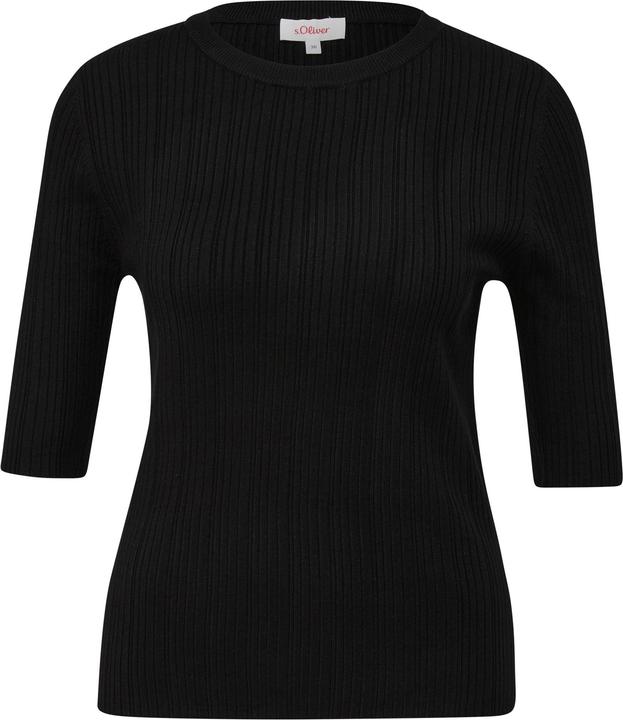 Produktbild s.Oliver Strickpullover Gerippter Pullover aus Viskosestretch (32)