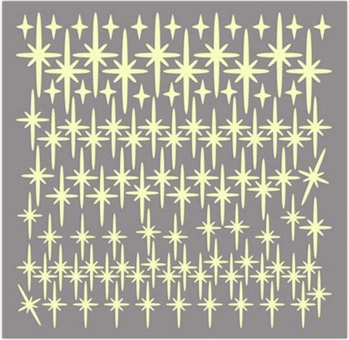 Image du produit Trenddeko Stickers lumineux Ciel étoilé romantique (21 x 28 cm)