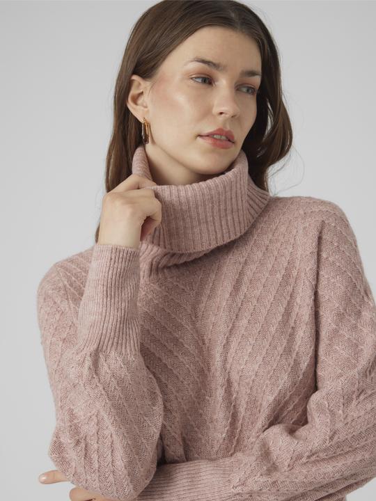 Produktbild Vero Moda VMANJASTINNA LONG COWL PULLOVER GA EXC Strickpullover (S)