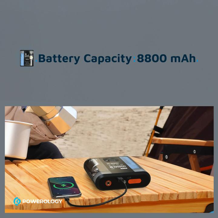 Actual product image Powerology Jump Start Air Compressor
