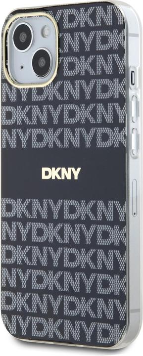 Actual product image DKNY PC/TPU Repeat Pattern Tonal Stripe Magsafe Case for iPhone 13 Black (Apple iPhone 13)