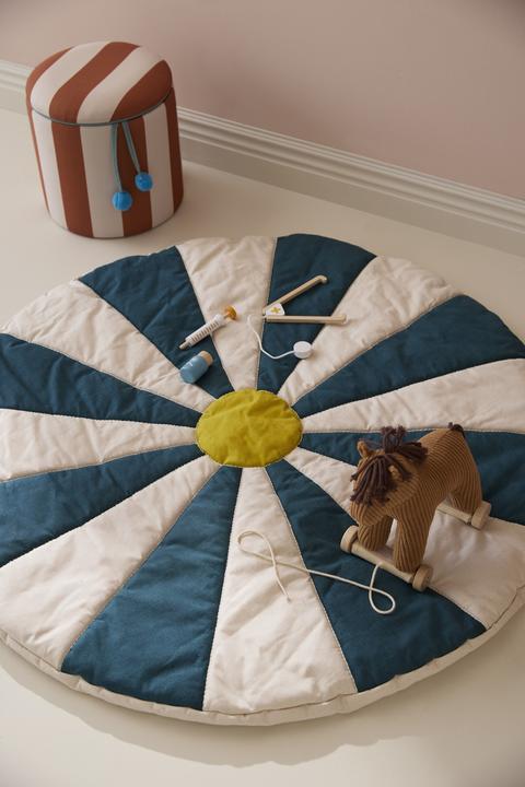 Actual product image Kids Concept - Play Mat Circus - Teal - 112x112x2 cm