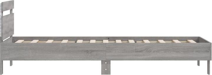Actual product image vidaXL Bed frame with headboard LED lighting (140 x 190 cm)