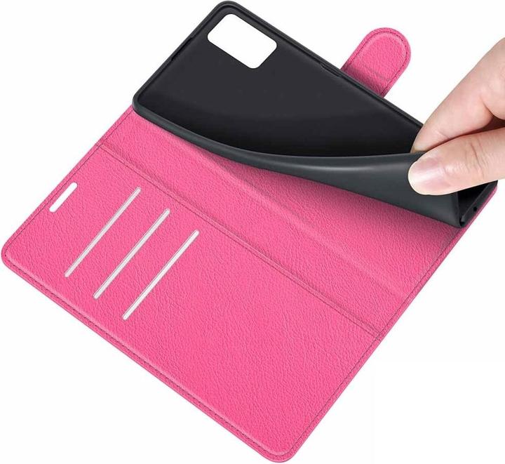 Produktbild König Design Hülle Handy Schutz für ZTE Blade A31 Case Flip Cover Tasche Etuis Bumper Rosa (ZTE Blade A31)