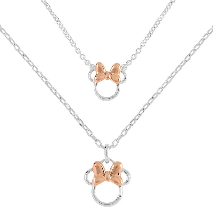 Produktbild NoName MINNIE - Set Maman & Fille - 2 Colliers en Laiton Plaqué Argent (Sterling Silber)