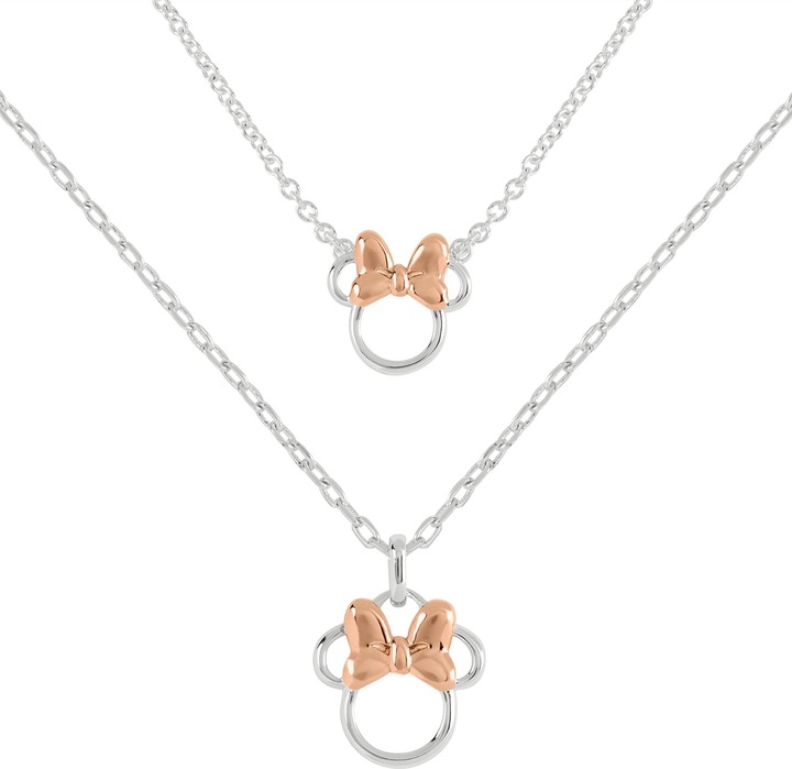Immagine prodotto NoName MINNIE - Set Maman & Fille - 2 Colliers en Laiton Plaqué Argent (Argento)