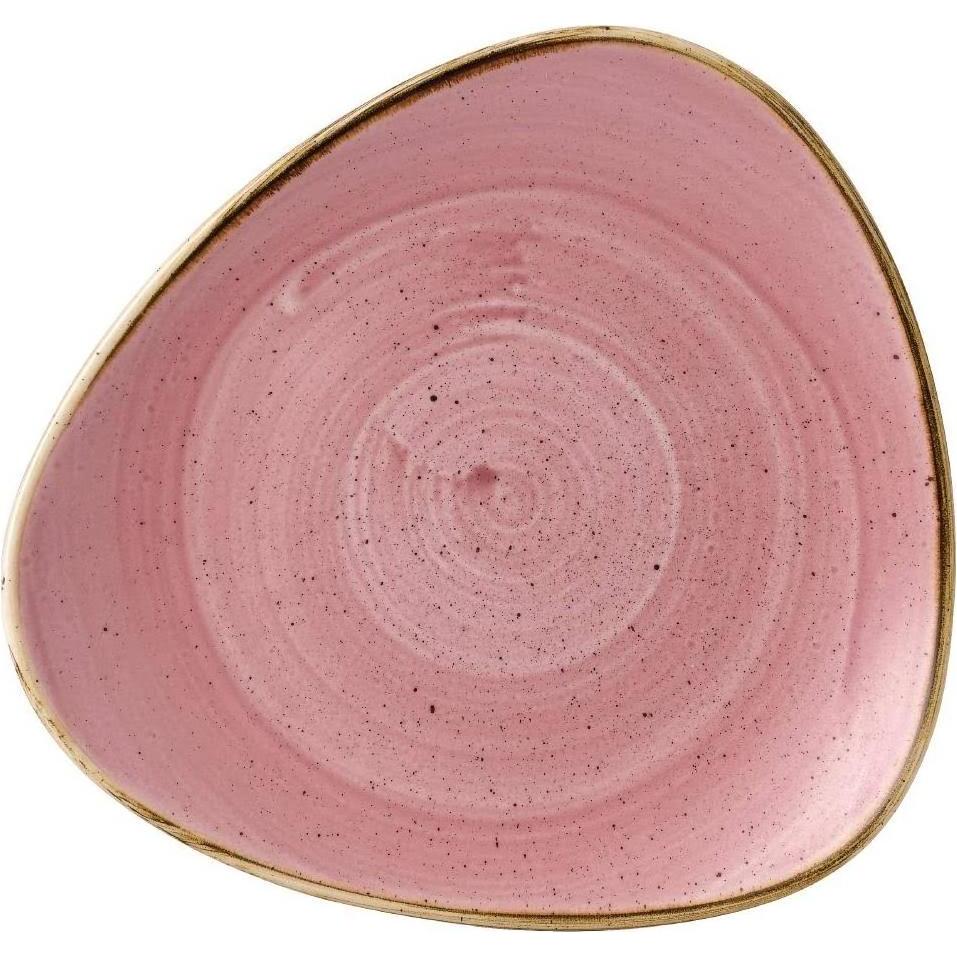 Churchill Stonecast Petal Pink Triangel Teller flach 22.9cm, Teller, Rosa