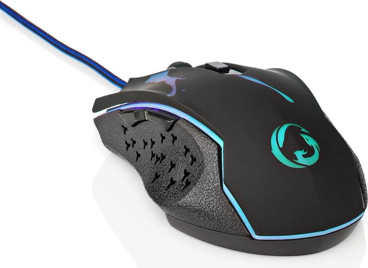 Produktbild Nedis Gaming Mouse | Verdrahtet | 1200 / 1800 / 2400 / 3600 dpi | Einstellbar DPI | Anzahl Knöpfe: 6 (Kabelgebunden)