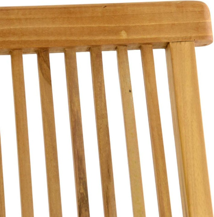 Actual product image VCM Gartenstuhl mit Armlehne Stuhl Teak Holz klappbar massiv behandelt