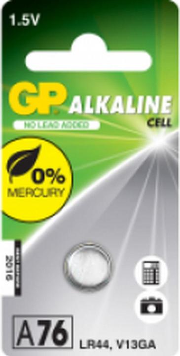 GP Batteries Knoopcel alkaline (1 Pcs., LR44, 110 mAh)