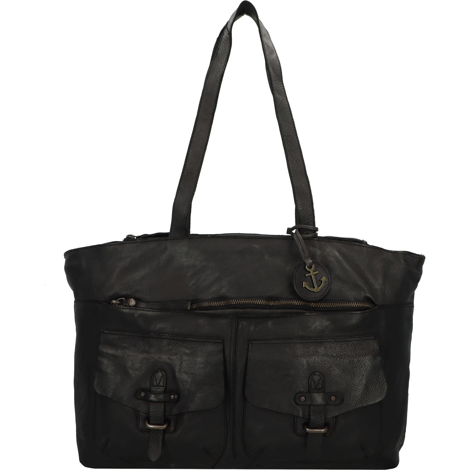 Harbour 2nd, Tasche, Jordan Shopper Tasche Leder 49 cm, Grau, (4 l)