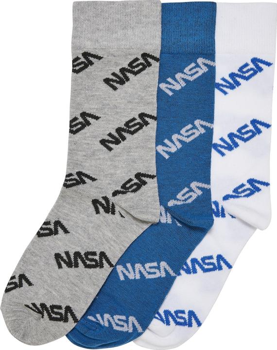 Mister Tee NASA Allover Socks Kids 3-Pack - 20765 (Lot de 3, 27 - 30)