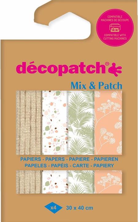 Décopatch Bastelpapier DP033C 30 x 40 cm, 4 Blatt (35 g/m², 4x)
