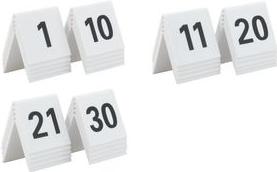 Produktbild Securit Tischnummernset 31 - 40, weiá, Acryl