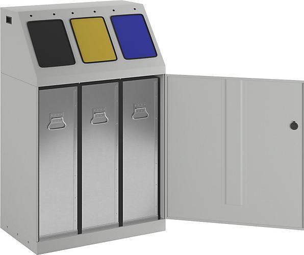 Actual product image kaiserkraft Recyclable material collector, steel (90 l)