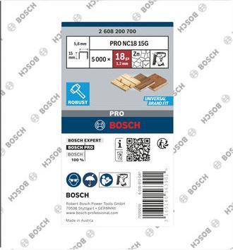 Actual product image Bosch Professional Zubehör Narrow back clamp TK40 38G, 5.8 mm, 1.2 mm, 38 mm, galvanised