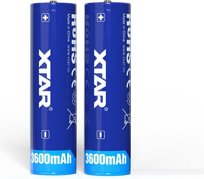 Actual product image Xtar 18650 battery with protective cover (1 pcs., 18650, 3600 mAh)