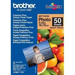 Thumbnail - Brother Premium Plus Glossy (260 g/m², 10 x 15 cm, 50 x), Fotopapier, Weiss