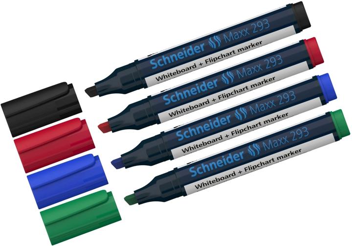 Actual product image Schneider Board marker assorted case 4 pieces (4x)