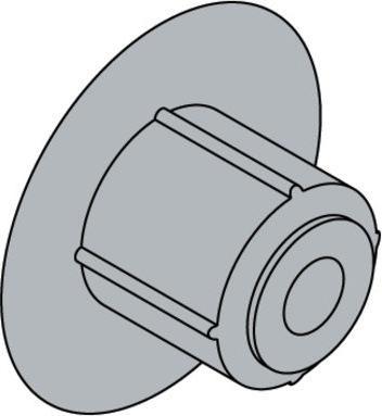 Image du produit Hettich Abdeckkappen 6 mm wei, 20 Stck