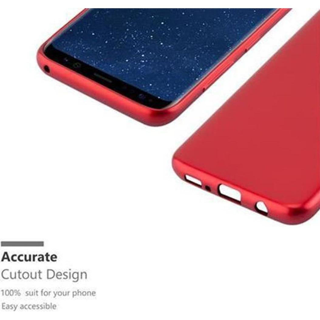 Thumbnail - Cadorabo TPU Matt Metallic Cover (Samsung Galaxy S8+), Smartphone Hülle, Rot