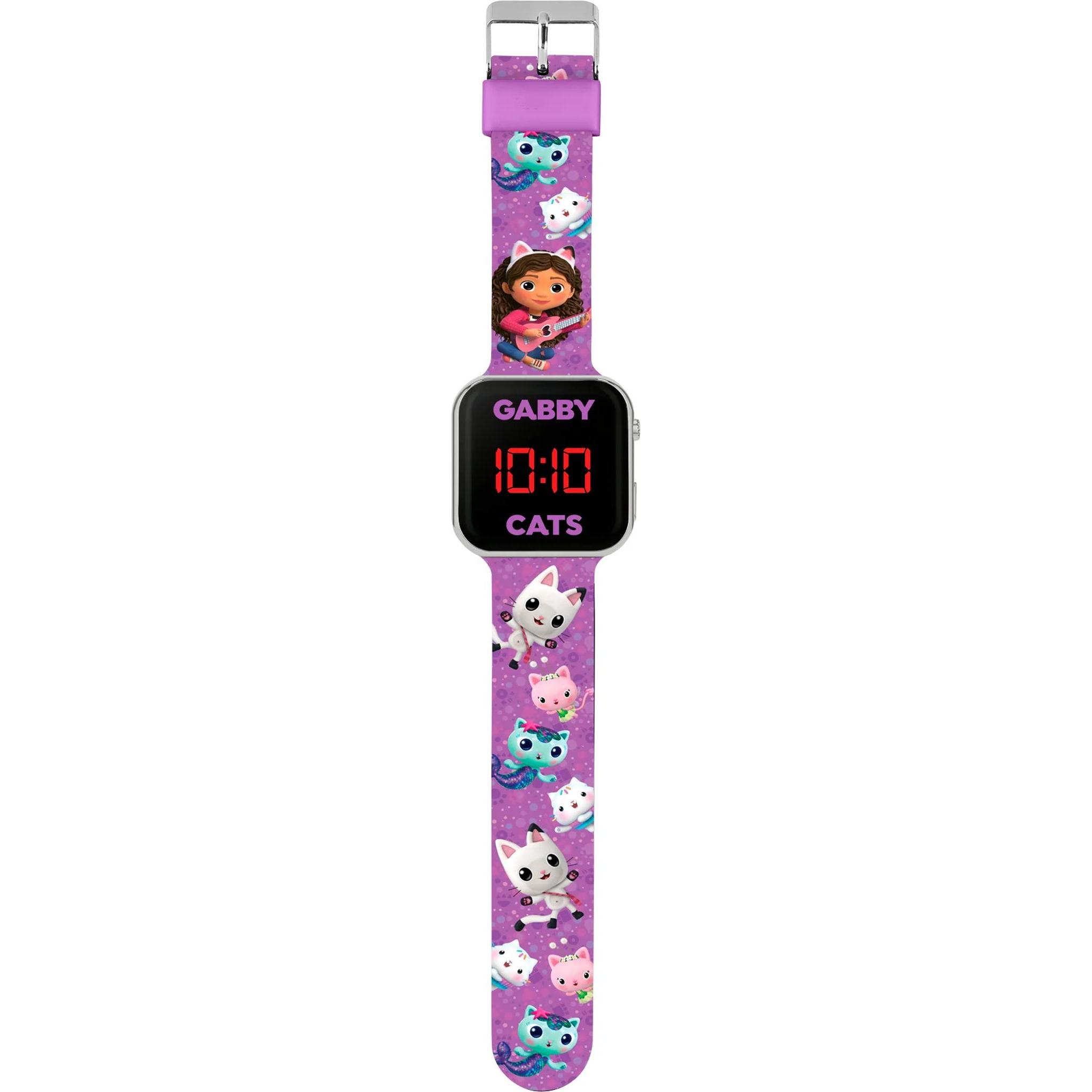 Thumbnail - Disney, Armbanduhr, Gabby's Dollhouse LED Watch, Violett, (Digitaluhr)