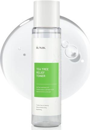 Actual product image Konjac Sponge IUNIK Tea Tree Relief Toner kojący toner z ekstraktem z drzewa herbacianego 200ml (200 ml)